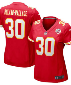 Chris Roland-Wallace 30 Kansas City Chiefs Women's Game Jersey - Red JS6932 nicesnker