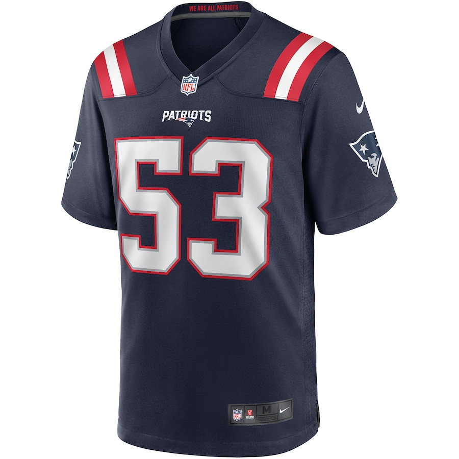 Chris Slade 53 New England Patriots Men Game Retired Jersey - Navy JS8148 nicesnker - Image 2