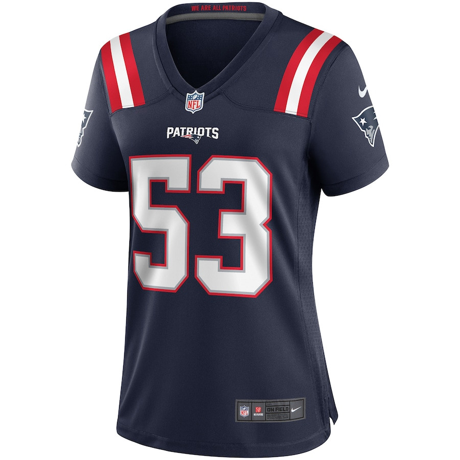 Chris Slade 53 New England Patriots Women Game Retired Jersey - Navy JS1569 nicesnker - Image 2