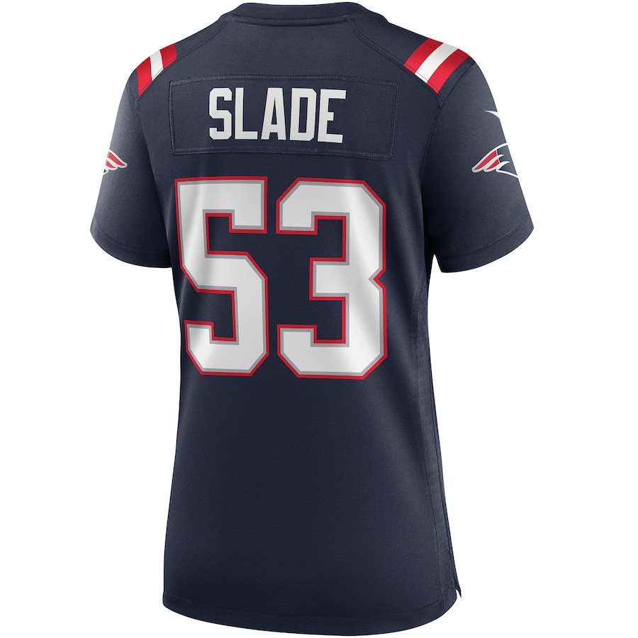Chris Slade 53 New England Patriots Women Game Retired Jersey - Navy JS1569 nicesnker - Image 3