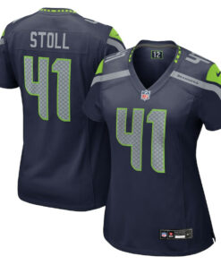 Chris Stoll 41 Seattle Seahawks Women's Team Game Jersey - College Navy JS6338 nicesnker