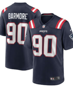 Christian Barmore 90 New England Patriots Men Game Jersey - Navy JS7079 nicesnker