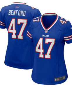 Christian Benford 47 Buffalo Bills Women Game Jersey - Royal JS9131 nicesnker