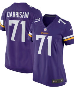Christian Darrisaw 71 Minnesota Vikings Women's Game Jersey - Purple JS4469 nicesnker