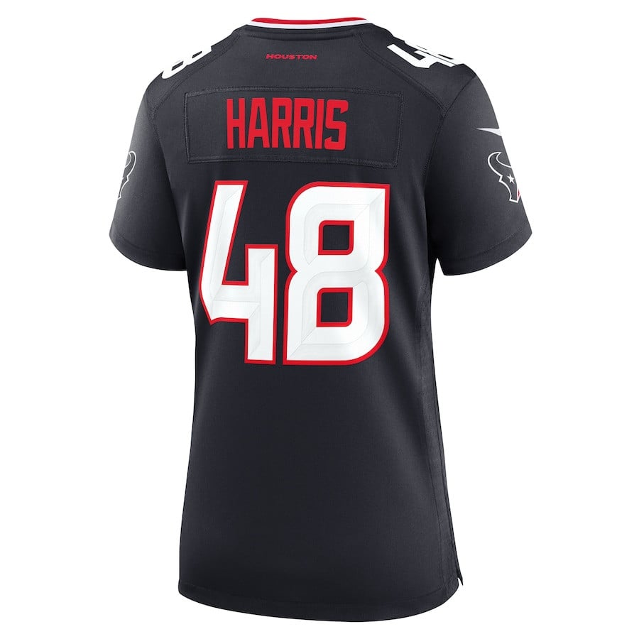 Christian Harris 48 Houston Texans Women's Team Game Jersey - Navy JS3806 nicesnker - Image 3