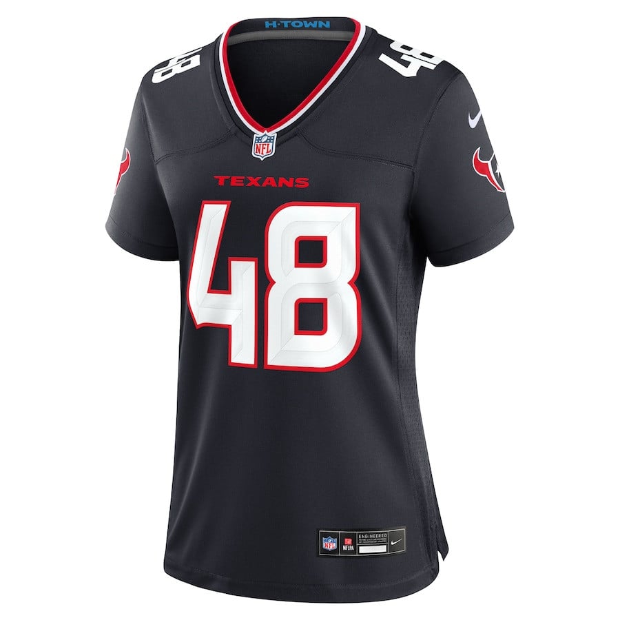 Christian Harris 48 Houston Texans Women's Team Game Jersey - Navy JS3806 nicesnker - Image 2