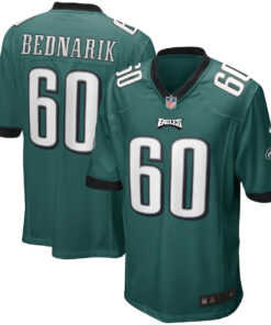 Chuck Bednarik 60 Philadelphia Eagles Men Game Retired Jersey - Midnight Green JS8696 nicesnker