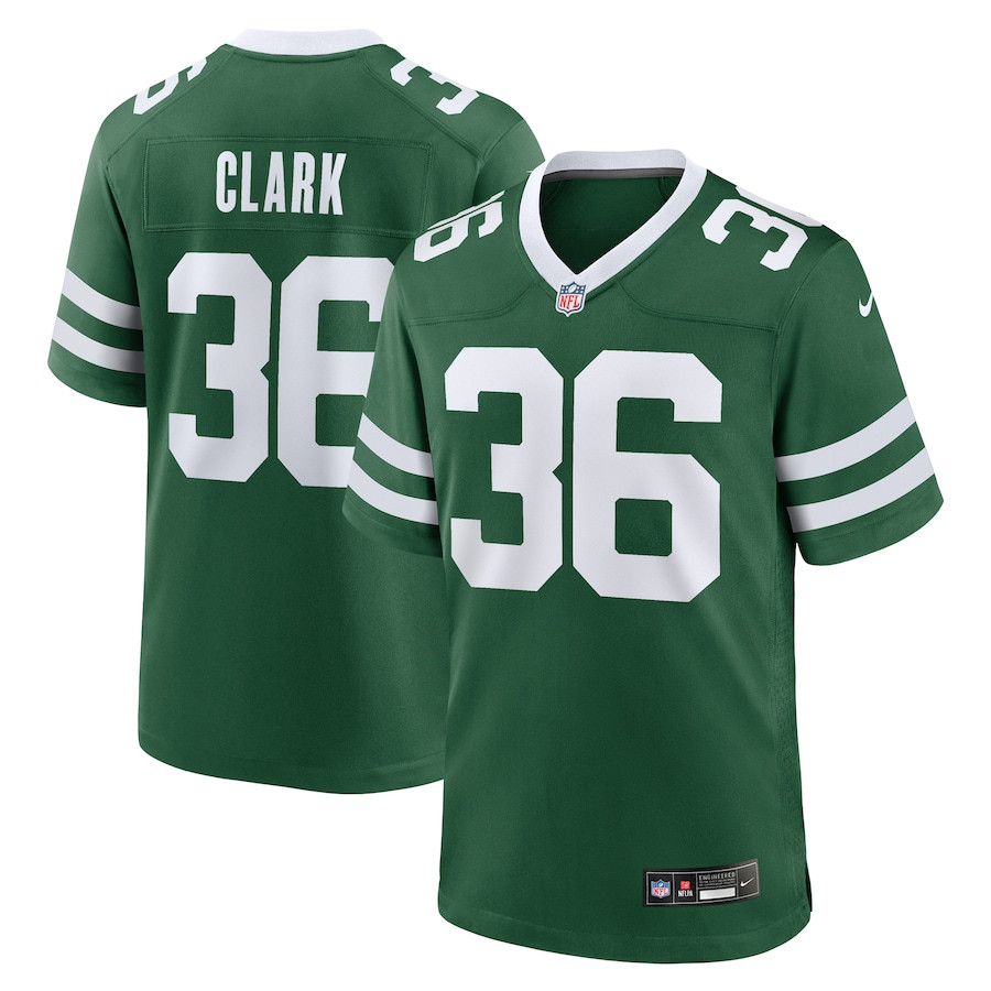 Chuck Clark 36 New York Jets Team Game Men Jersey - Legacy Green JS4167 nicesnker