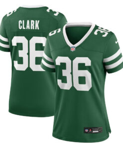 Chuck Clark 36 New York Jets Women's Team Game Jersey - Legacy Green JS5347 nicesnker
