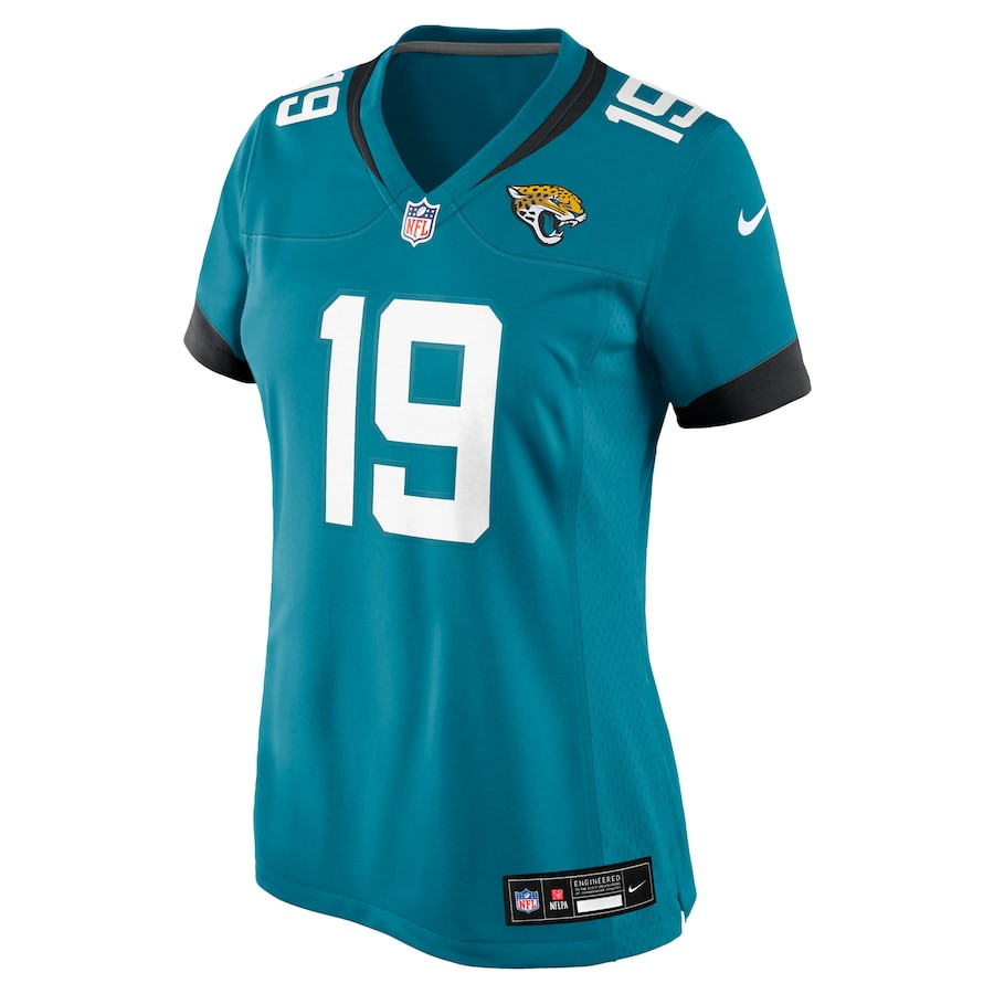 C.J. Beathard 19 Jacksonville Jaguars Women's Game Jersey - Teal JS7599 nicesnker - Image 2