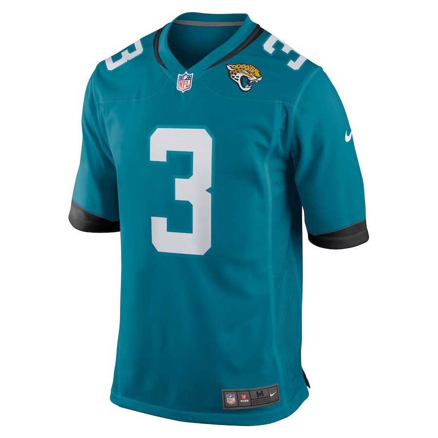 C.J. Beathard 3 Jacksonville Jaguars Men Game Jersey - Teal JS6542 nicesnker - Image 2