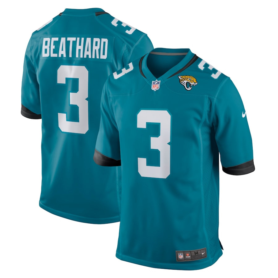 C.J. Beathard 3 Jacksonville Jaguars Men Game Jersey - Teal JS6542 nicesnker