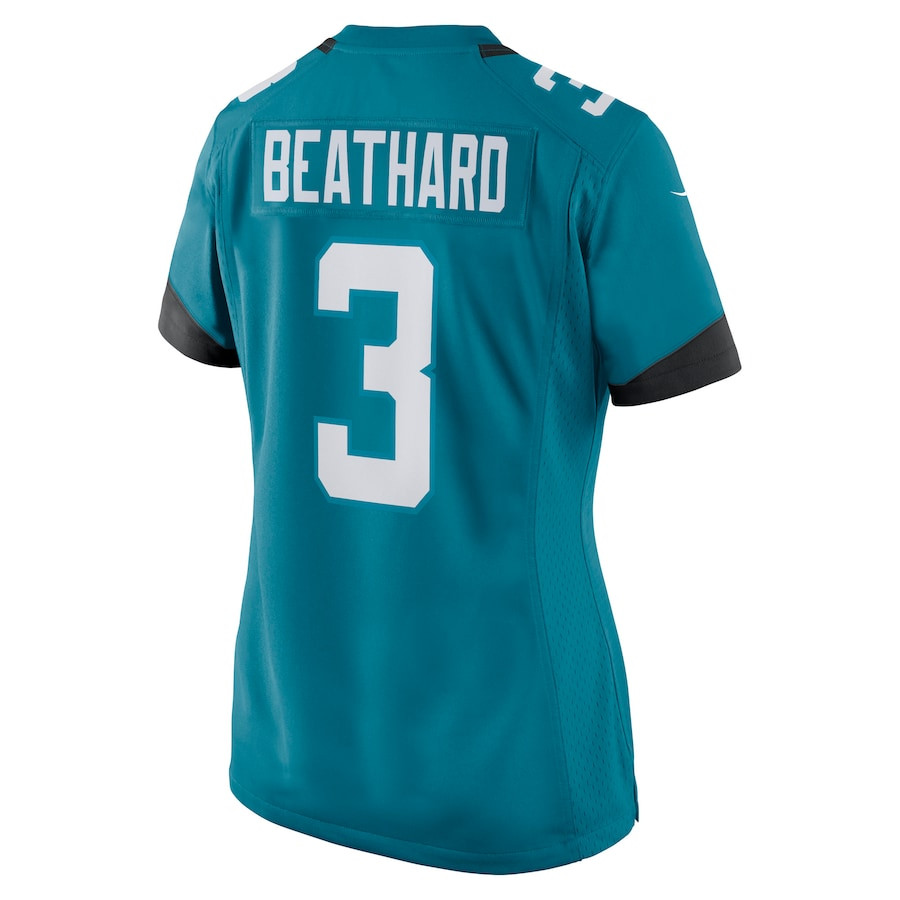 C.J. Beathard 3 Jacksonville Jaguars Women Game Jersey - Teal JS3086 nicesnker - Image 3