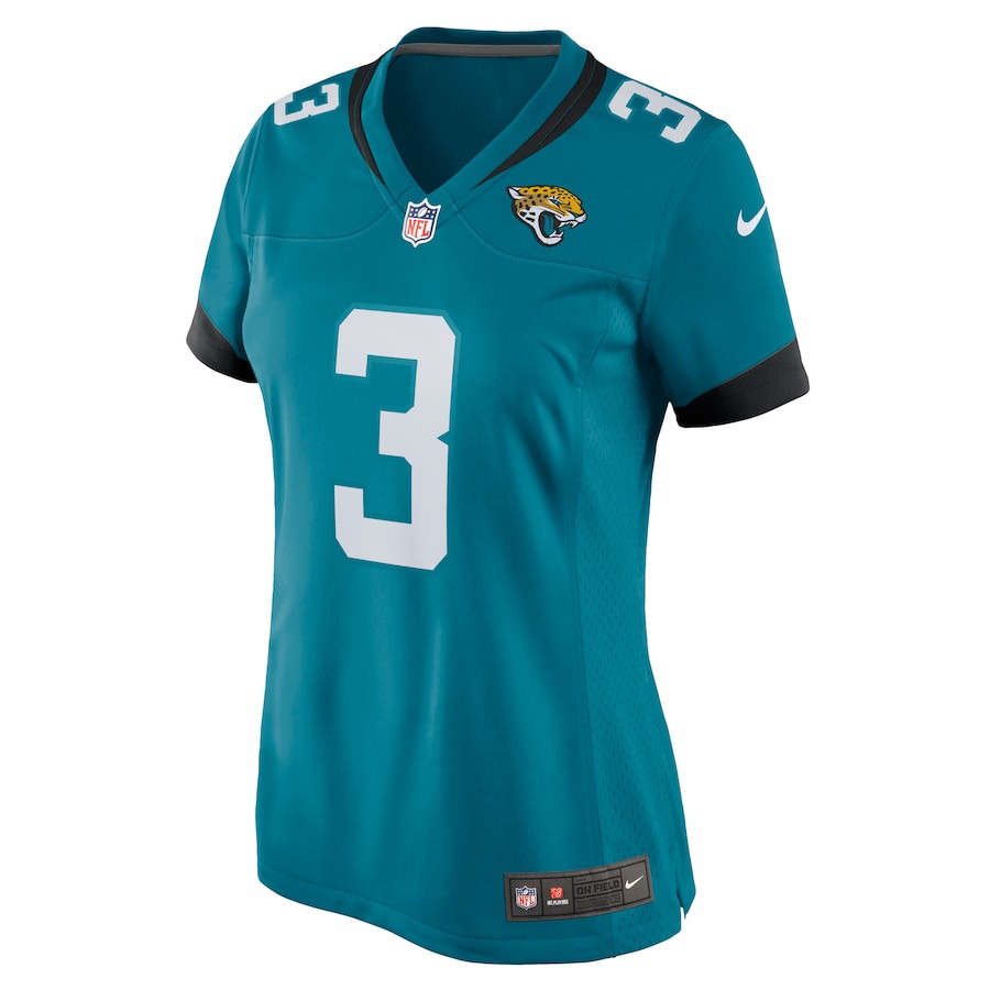 C.J. Beathard 3 Jacksonville Jaguars Women Game Jersey - Teal JS3086 nicesnker - Image 2