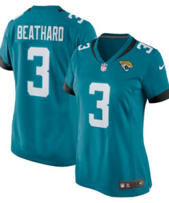 C.J. Beathard 3 Jacksonville Jaguars Women Game Jersey - Teal JS3086 nicesnker