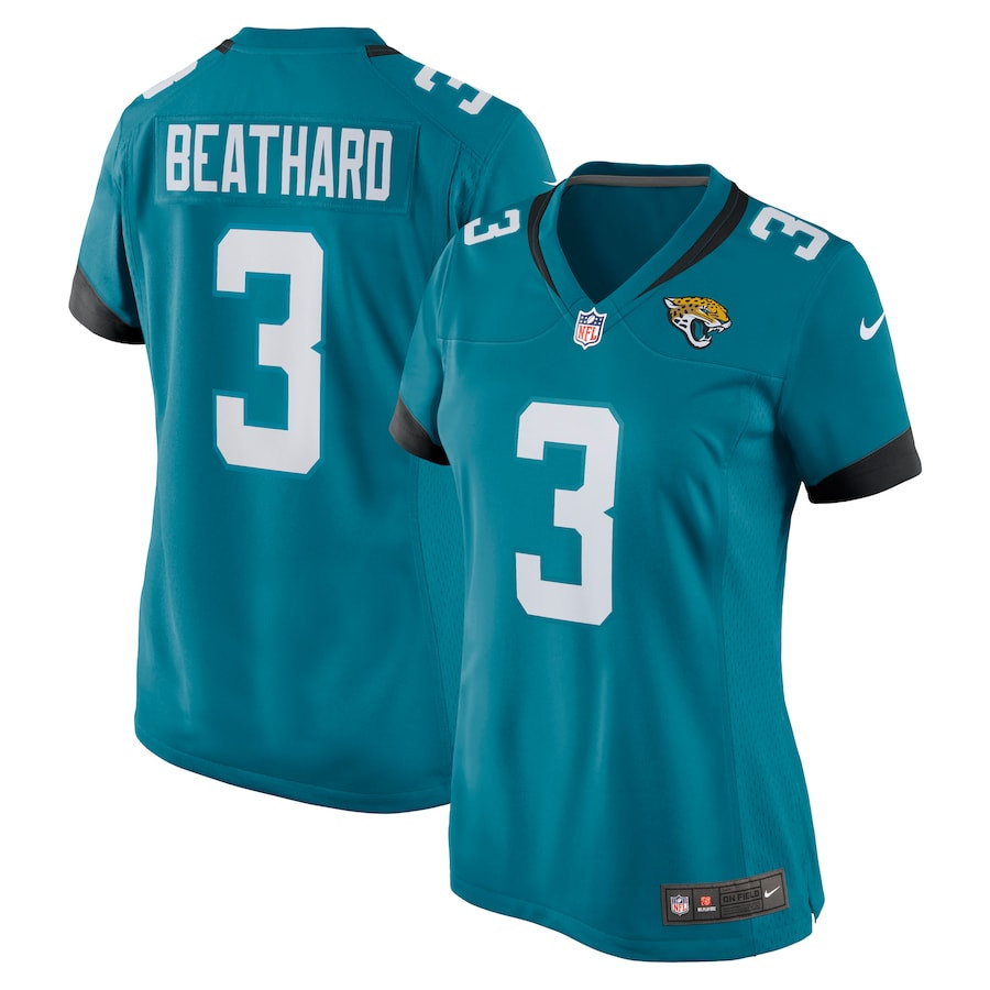 C.J. Beathard 3 Jacksonville Jaguars Women Game Jersey - Teal JS3086 nicesnker