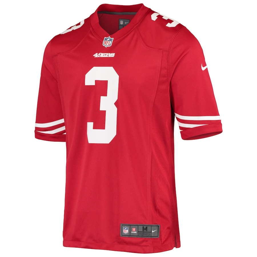 C.J. Beathard 3 San Francisco 49ers Men Game Jersey - Scarlet JS4365 nicesnker - Image 2