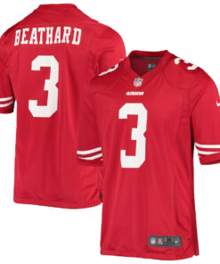 C.J. Beathard 3 San Francisco 49ers Men Game Jersey - Scarlet JS4365 nicesnker
