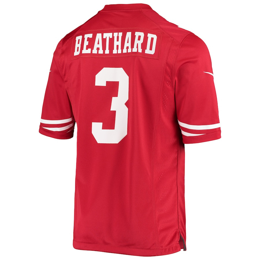C.J. Beathard 3 San Francisco 49ers Men Game Jersey - Scarlet JS4365 nicesnker - Image 3