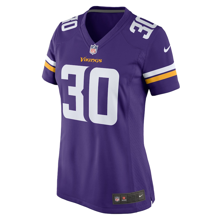 C.J. Ham 30 Minnesota Vikings Women Game Jersey - Purple JS9747 nicesnker - Image 2