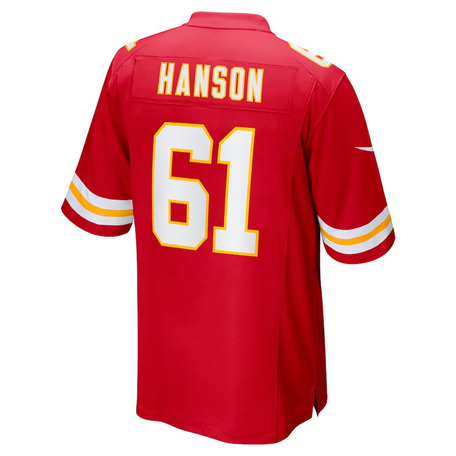 C.J. Hanson #61 Kansas City Chiefs Super Bowl LIX Jersey - Men's - Red JS2797 nicesnker - Image 3