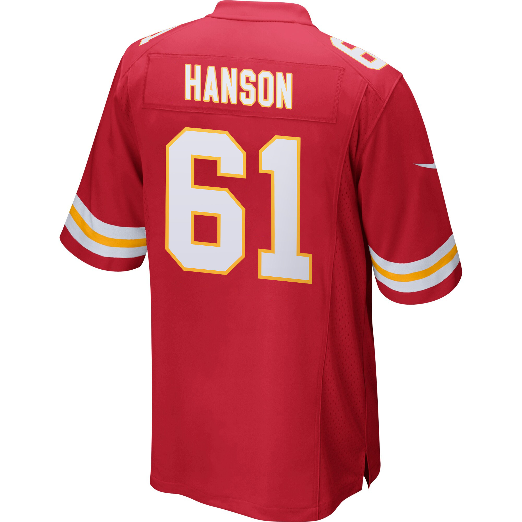 C.J. Hanson 61 Kansas City Chiefs Super Bowl LIX New Orleans Patch Game Men Jersey - Red JS9606 nicesnker - Image 2