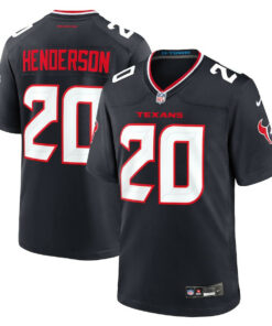 C.J. Henderson 20 Houston Texans Team Game Men Jersey - Navy JS5296 nicesnker