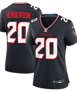 C.J. Henderson 20 Houston Texans Women Team Game Jersey - Navy JS6084 nicesnker