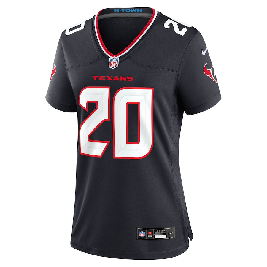 C.J. Henderson 20 Houston Texans Women Team Game Jersey - Navy JS6084 nicesnker - Image 2