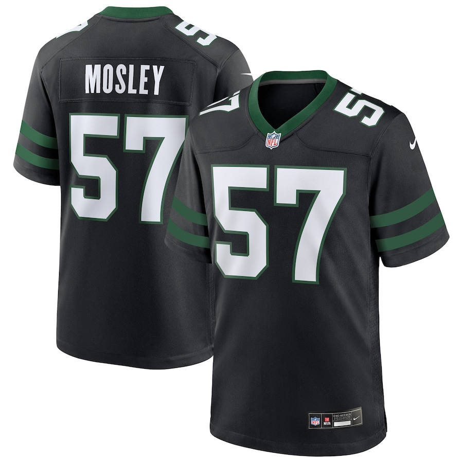 C.J. Mosley 57 New York Jets Alternate Game Men Jersey - Legacy Black JS9506 nicesnker