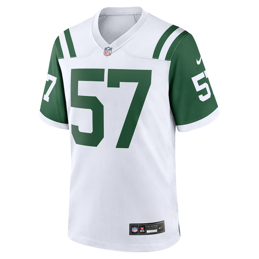 C.J. Mosley 57 New York Jets Classic Alternate Game Men Jersey - White JS6477 nicesnker - Image 2