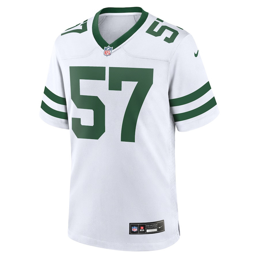 C.J. Mosley 57 New York Jets Game Jersey - Men, Legacy White JS1680 nicesnker - Image 2