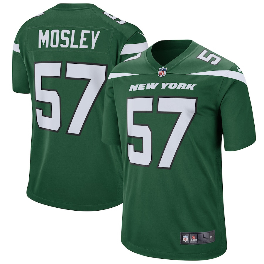 C.J. Mosley 57 New York Jets Men Game Jersey - Gotham Green JS7733 nicesnker