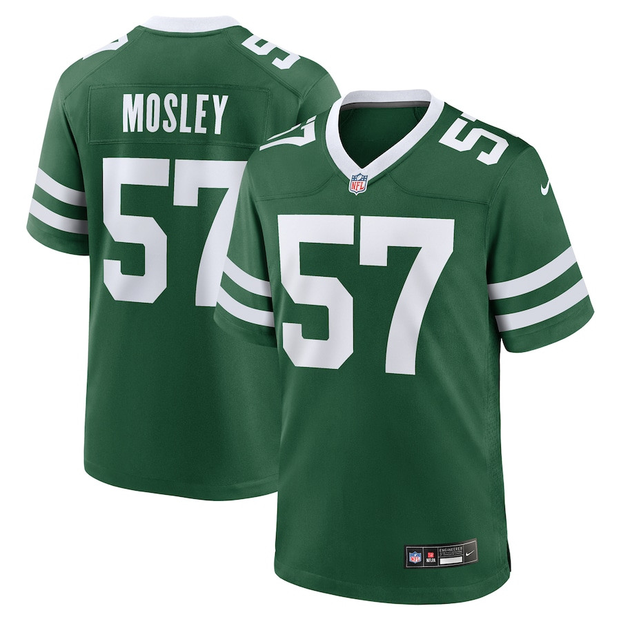 C.J. Mosley 57 New York Jets Team Game Men Jersey - Legacy Green JS9579 nicesnker