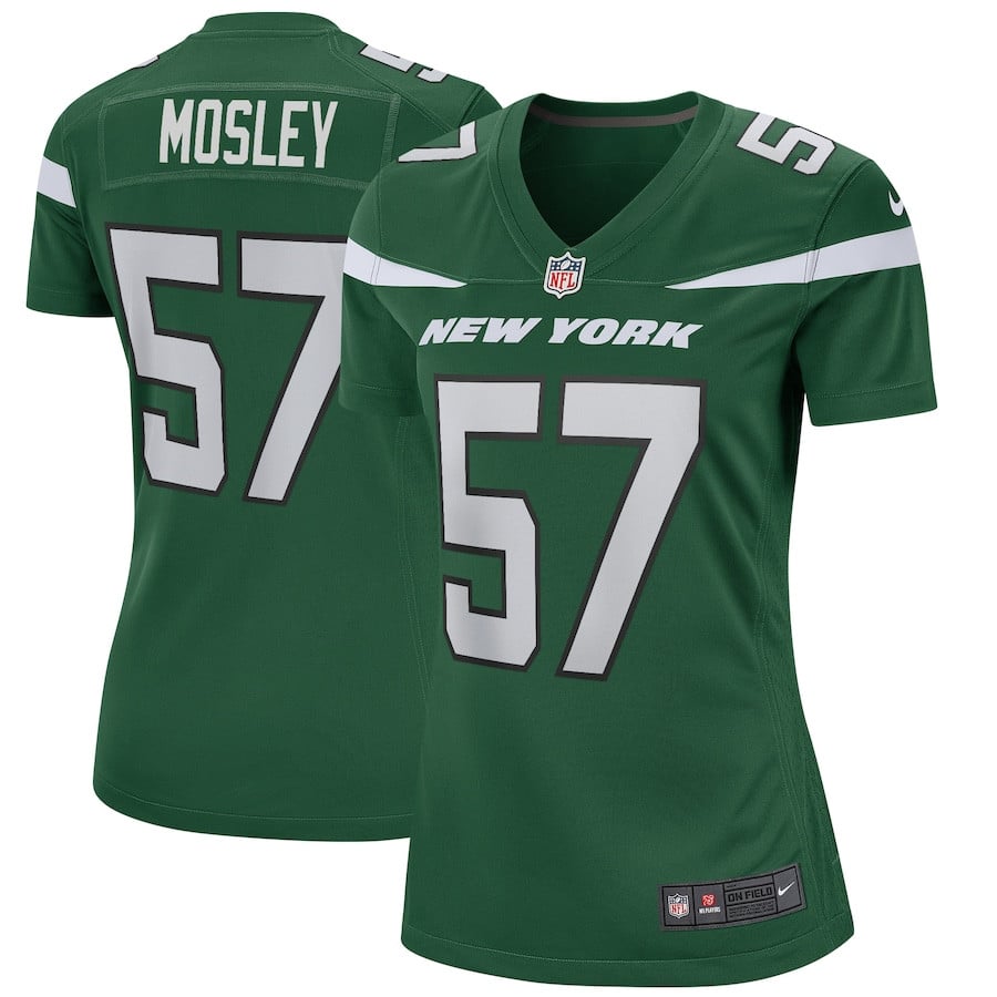 C.J. Mosley 57 New York Jets Women Jersey - Green JS1697 nicesnker