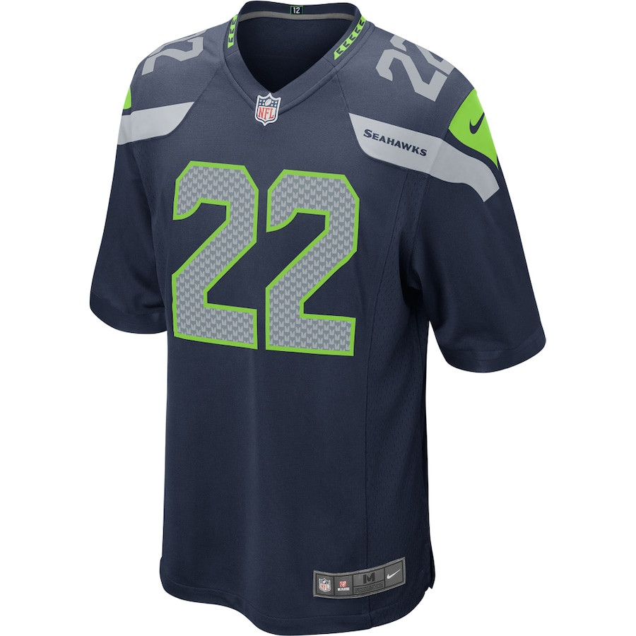 C.J. Prosise 22 Seattle Seahawks YOUTH Game Jersey - College Navy JS2403 nicesnker - Image 2