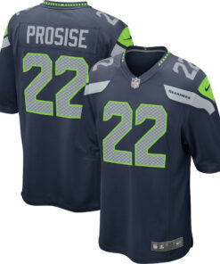 C.J. Prosise 22 Seattle Seahawks YOUTH Game Jersey - College Navy JS2403 nicesnker