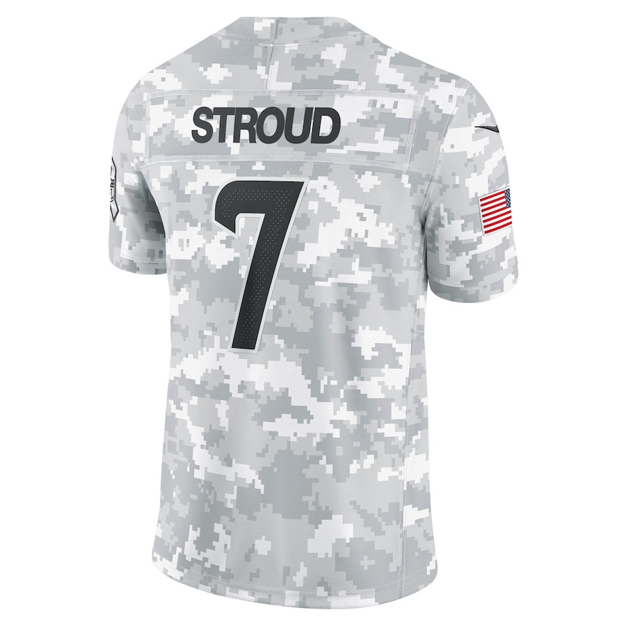 C.J. Stroud 7 Houston Texans 2024 Salute to Service Limited Men Jersey - Arctic Camo JS9310 nicesnker - Image 3