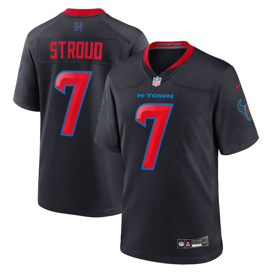 C.J. Stroud 7 Houston Texans 2nd Alternate Game Men Jersey - Navy JS7549 nicesnker