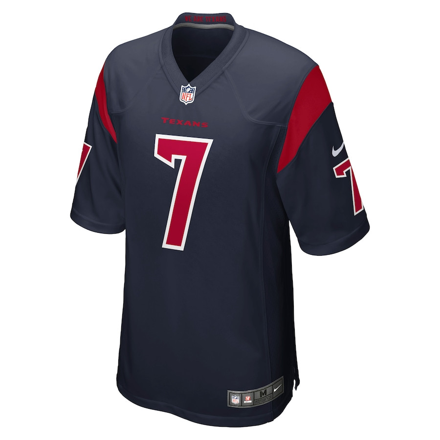C.J. Stroud 7 Houston Texans Alternate Game Men Jersey - Navy JS1295 nicesnker - Image 2