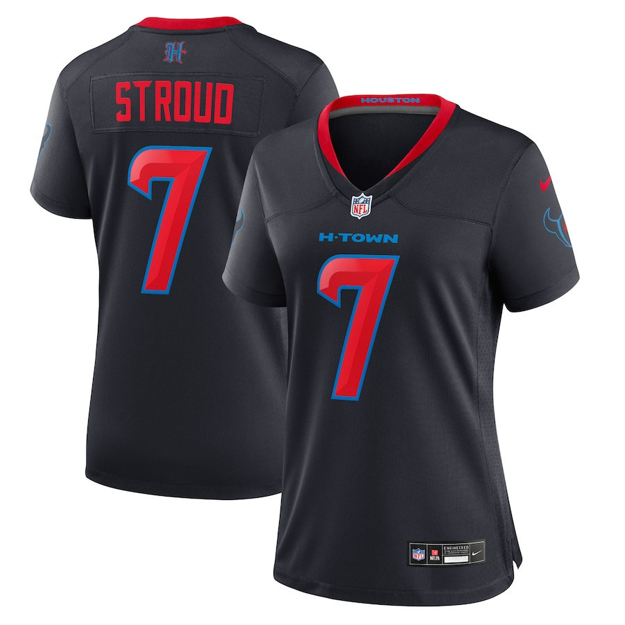 C.J. Stroud 7 Houston Texans Alternate Game Women Jersey - Navy JS3580 nicesnker