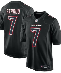C.J. Stroud 7 Houston Texans Fashion Game Men Jersey - Black JS4578 nicesnker