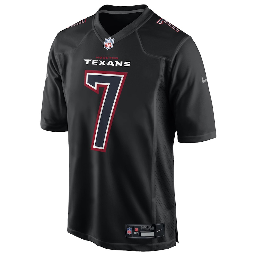 C.J. Stroud 7 Houston Texans Fashion Game Men Jersey - Black JS4578 nicesnker - Image 2