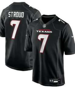 C.J. Stroud 7 Houston Texans Fashion Men Jersey - Carbon Black JS5314 nicesnker