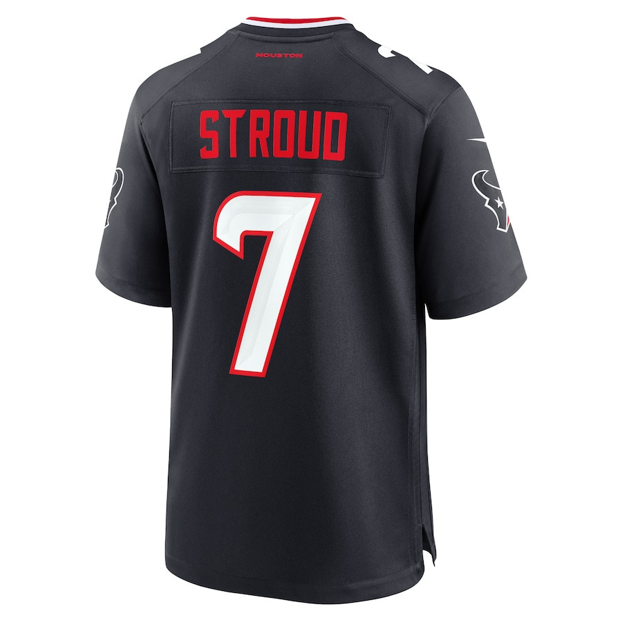 C.J. Stroud 7 Houston Texans Game Jersey - Men, Navy JS7981 nicesnker - Image 3