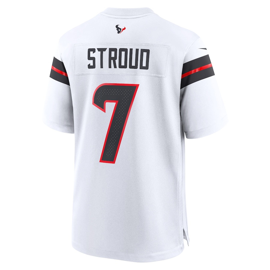 C.J. Stroud 7 Houston Texans Game Jersey - Men, White JS9475 nicesnker - Image 3