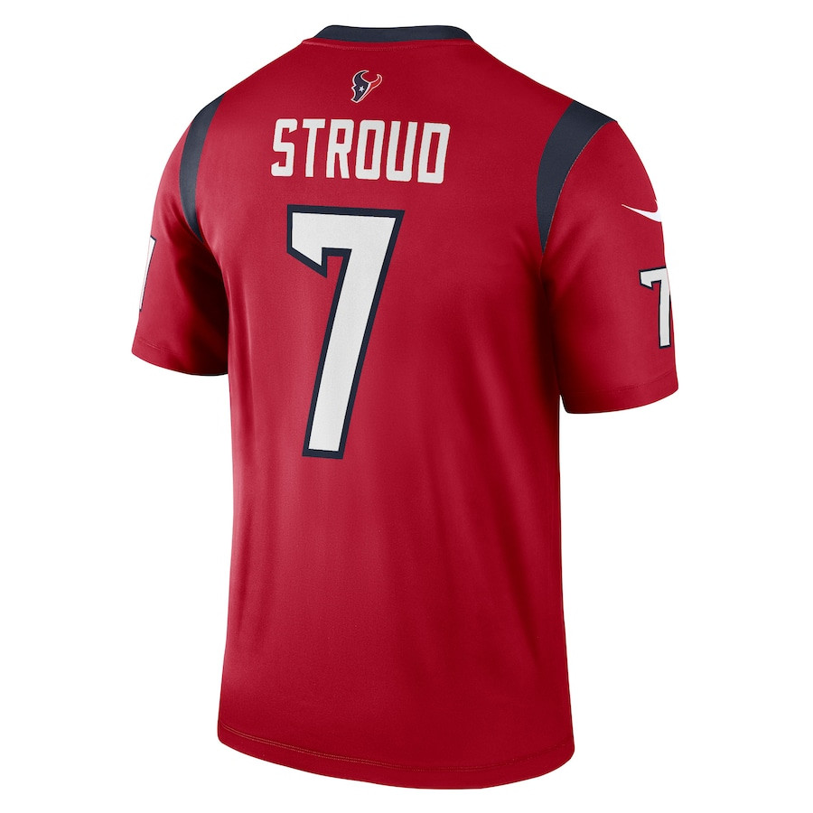 C.J. Stroud 7 Houston Texans Legend Men Jersey - Red JS4467 nicesnker - Image 3