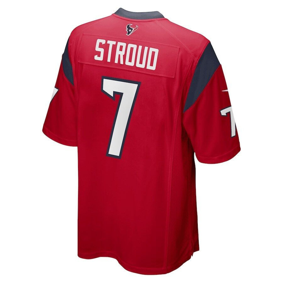C.J. Stroud 7 Houston Texans The Chosen One Game Men Jersey - Red JS5725 nicesnker - Image 3