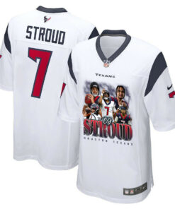 C.J. Stroud 7 Houston Texans The Chosen One Game Men Jersey - White JS2780 nicesnker