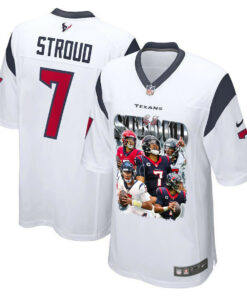 C.J. Stroud 7 Houston Texans The Gunslinger Game Men Jersey - White JS6325 nicesnker